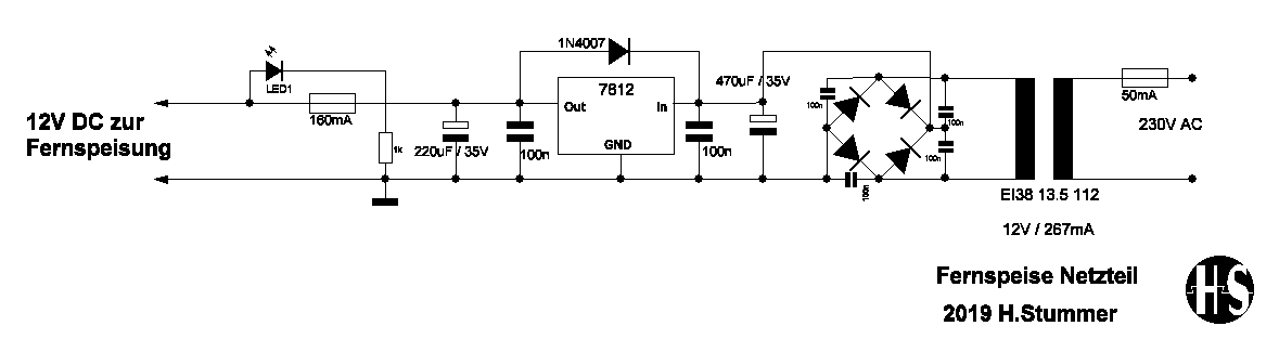 Fernspeise Netzteil Schema 