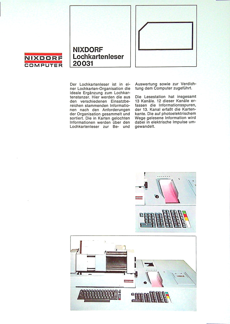 Lochkartenleser 20031