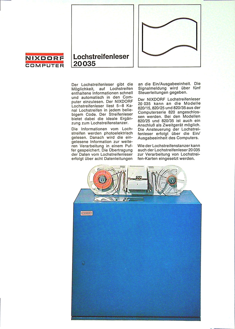 Lochstreifenleser 20035