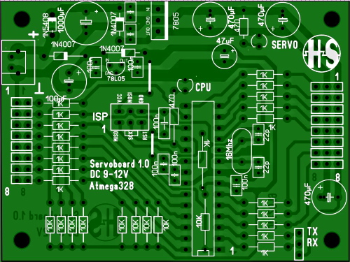 Servoboard Schaltung