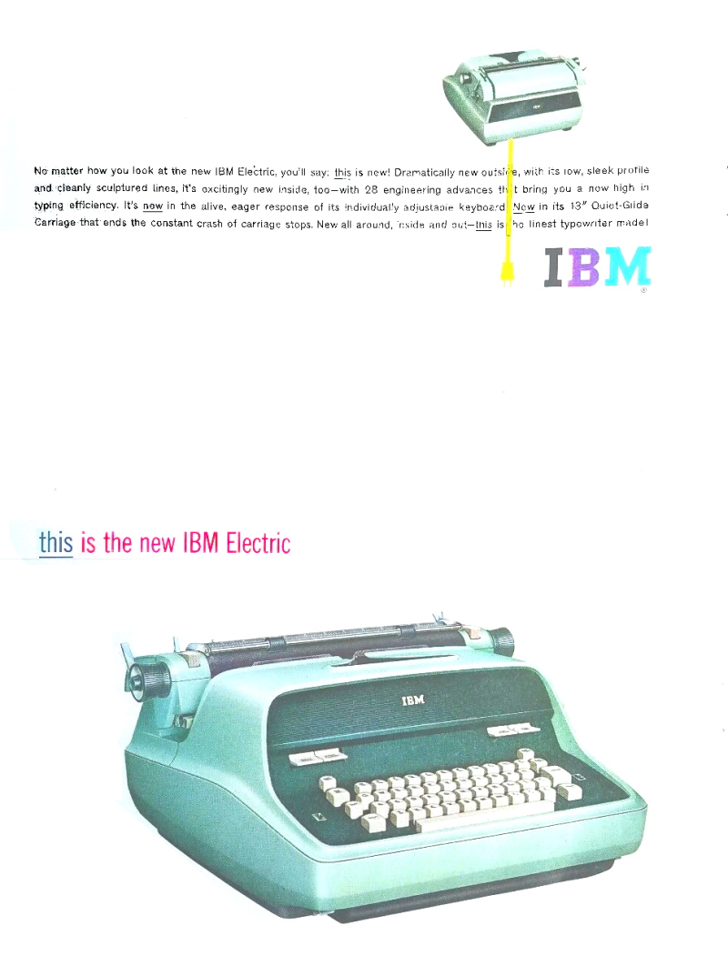 1959 IBM Elektrische Typenhebelmaschine
