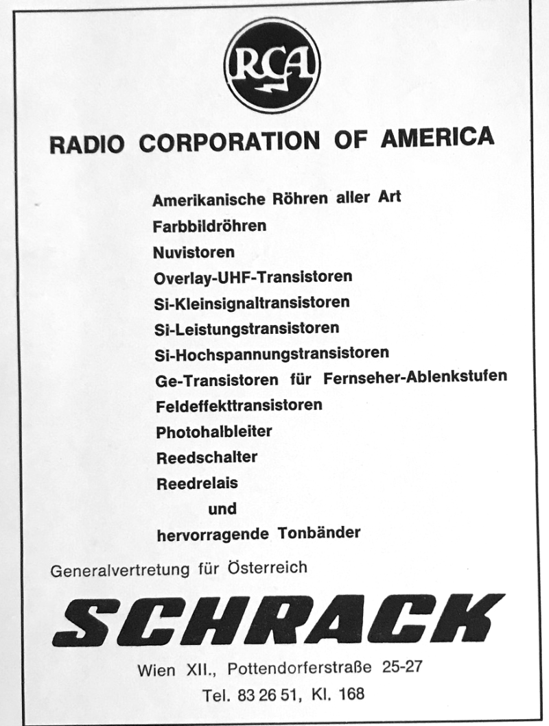 1964 Schrack RCA