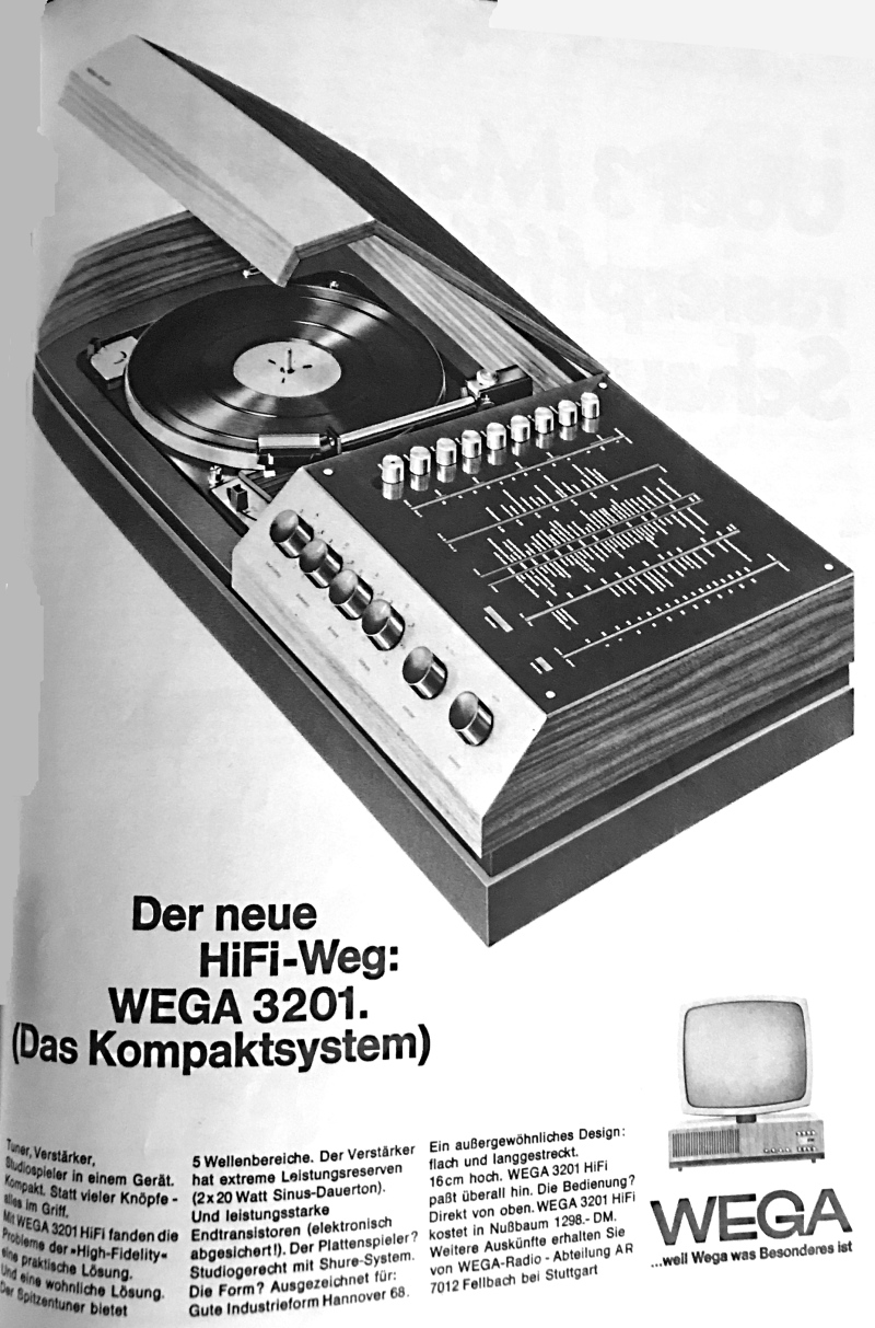1968 Wega Phono