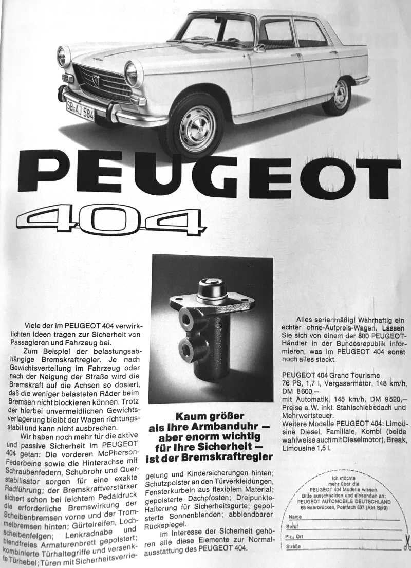 1969 Peugeot 404