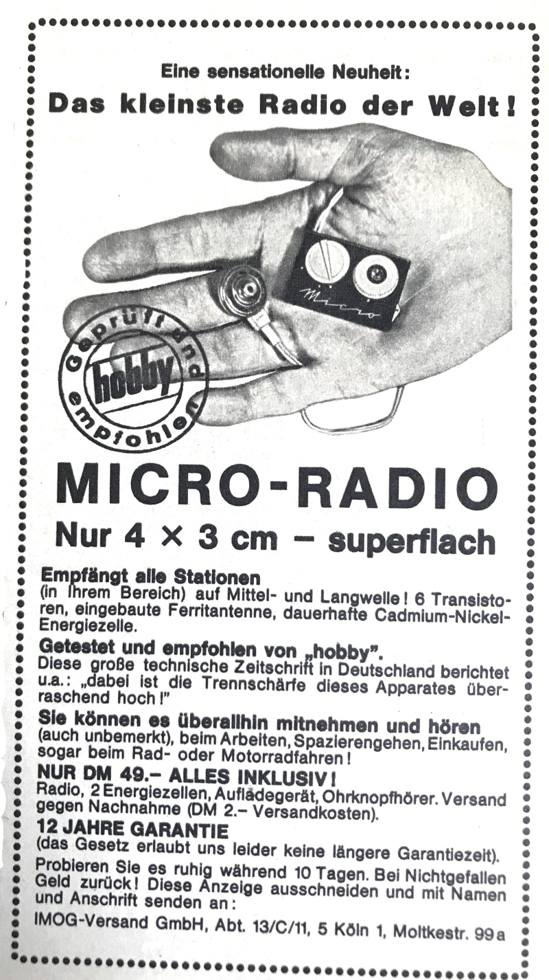 1970 Micro Radio