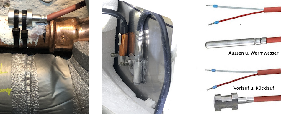 PT1000 Sensor Einbau