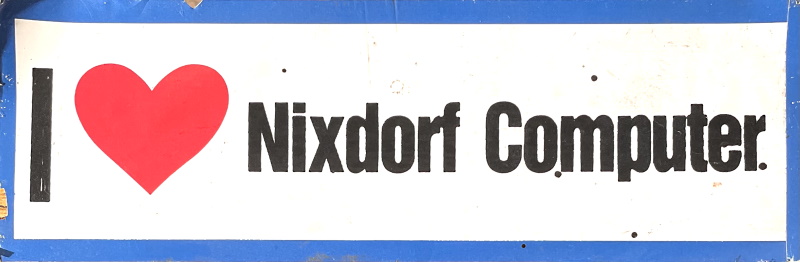 Nixdorf Aufkleber