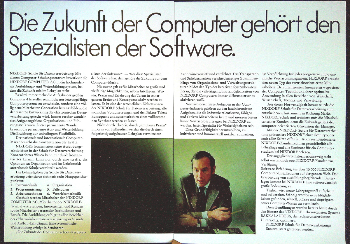 Nixdorf 1969 Die Menschen Die Computer