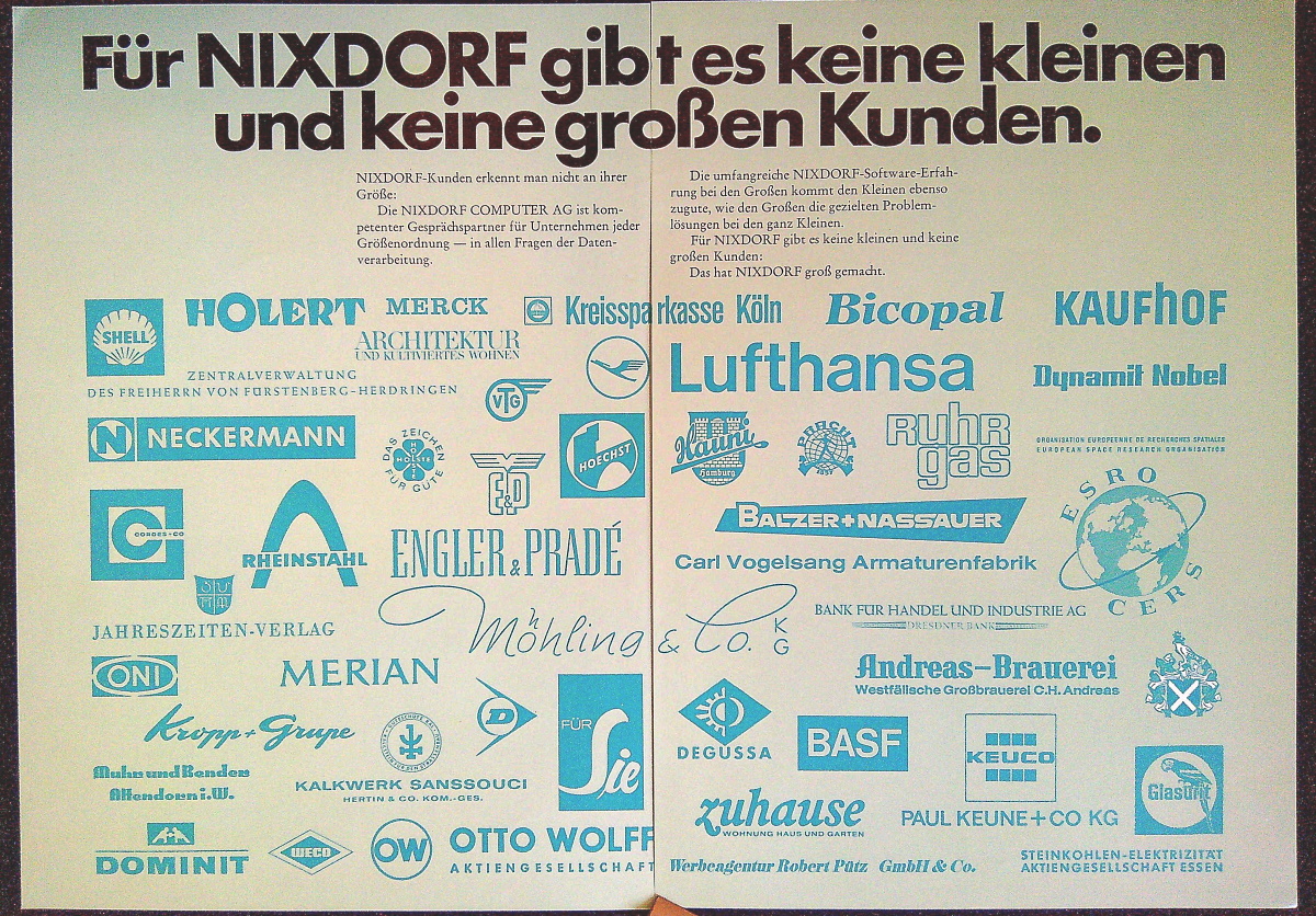 Nixdorf 1969 Die Menschen Die Computer