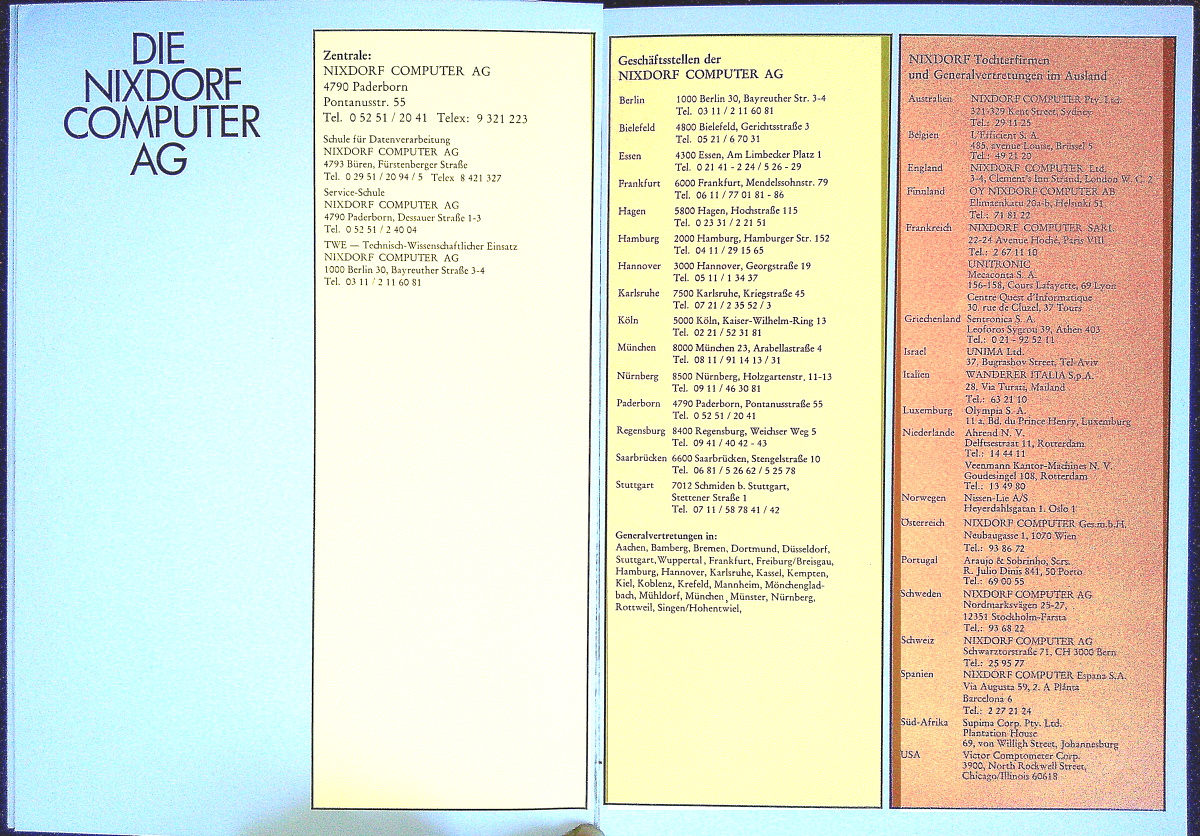 Nixdorf 1969 Die Menschen Die Computer