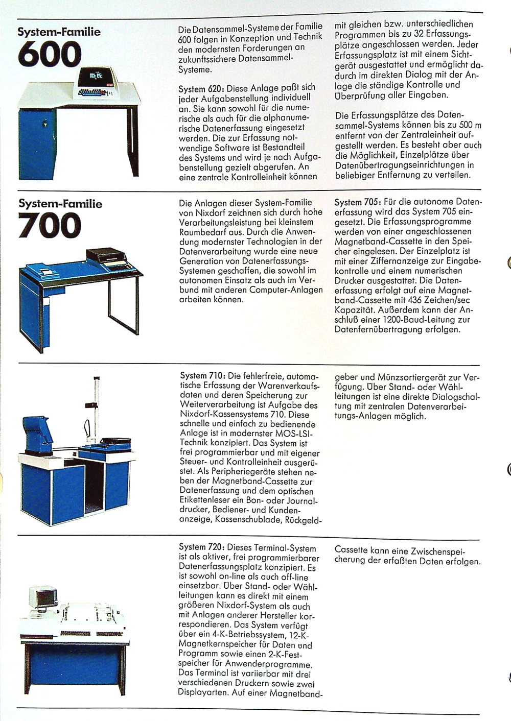 Nixdorf Produkte 1973