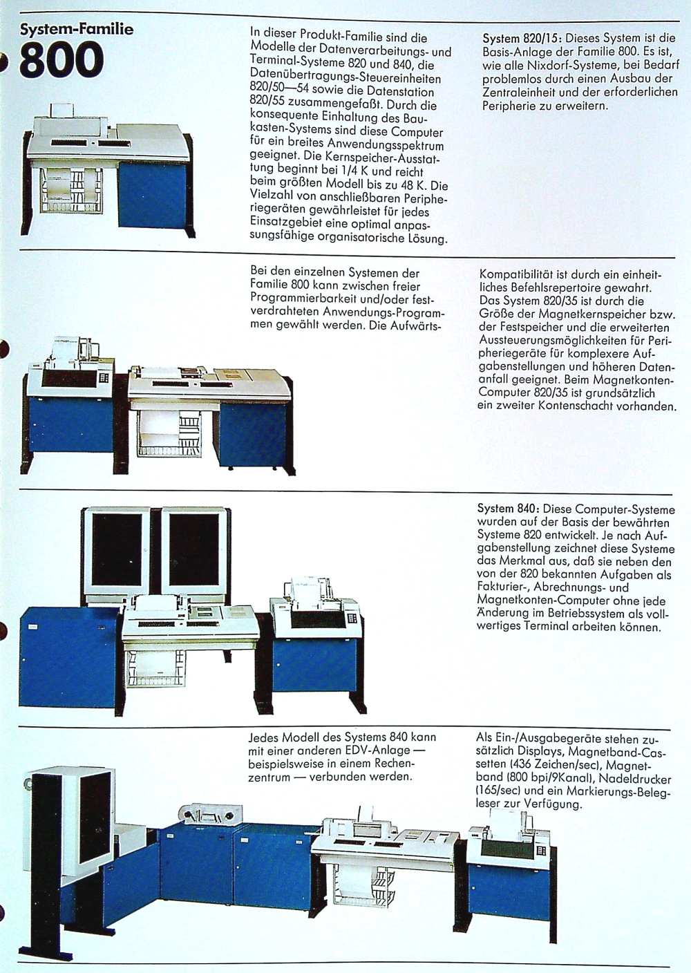 Nixdorf Produkte 1973