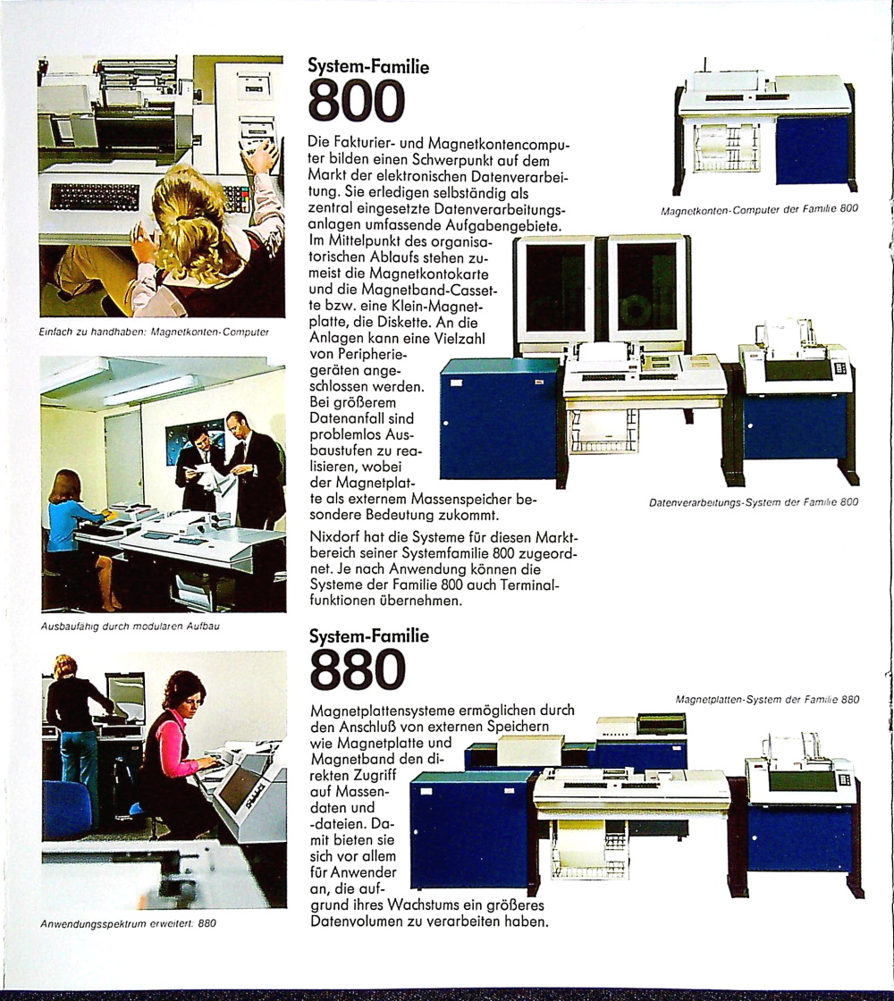 Nixdorf Produkte 1975