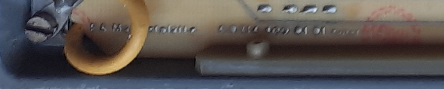 Schrift auf der Platine