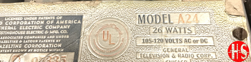 General Televison A24 Typenschild