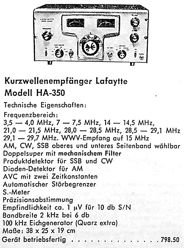 1966 Lafayette HA350