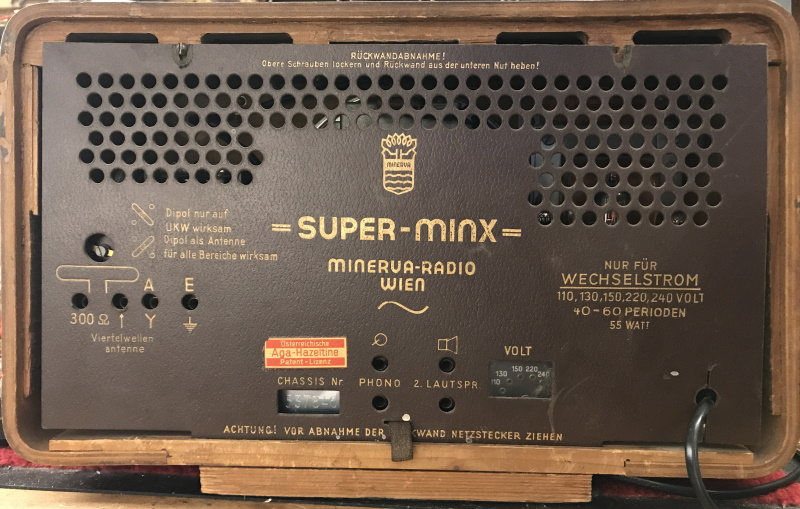 Minerva Super Minx Rückseite