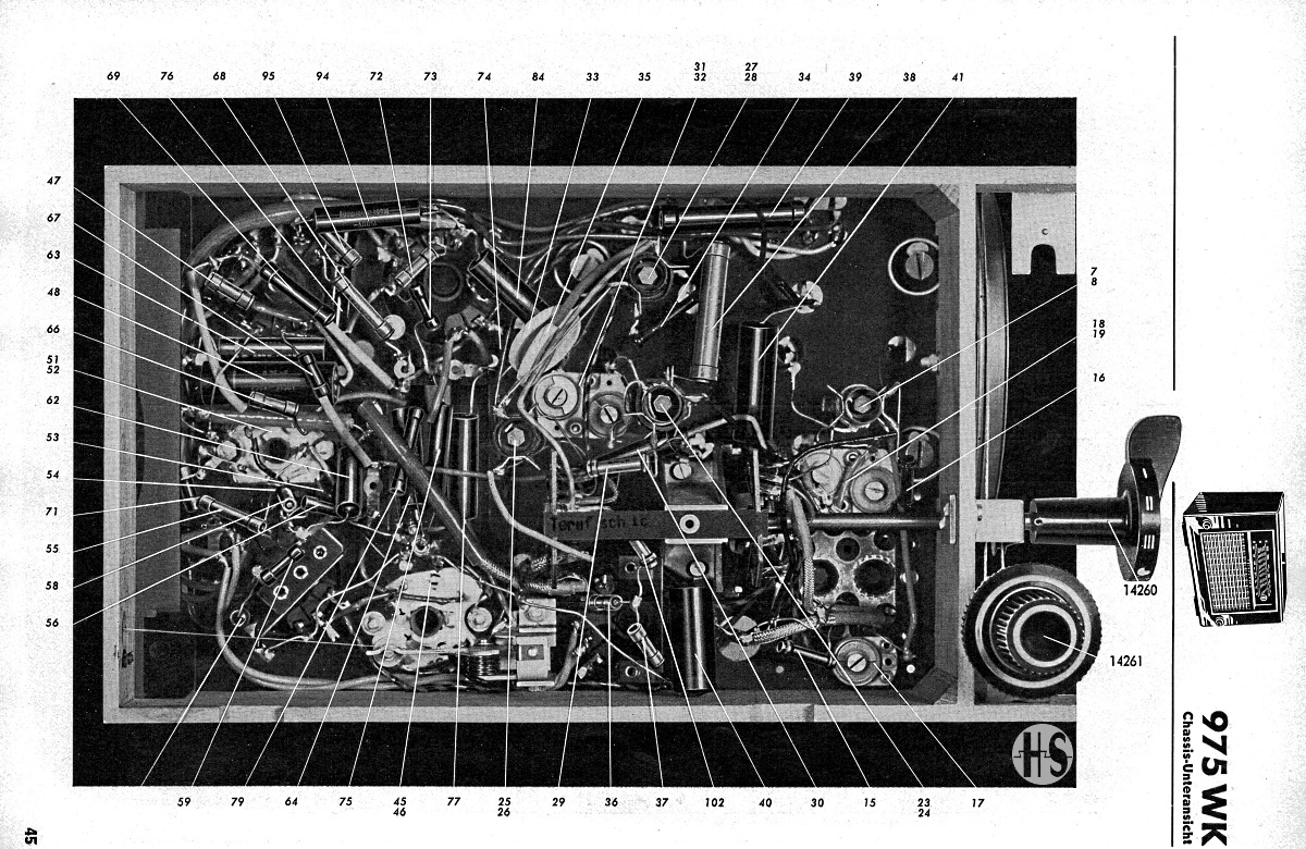 Telefunken 975wk Chassis unten