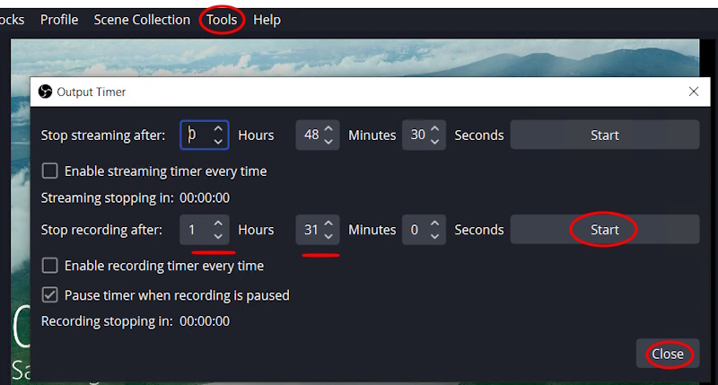 Recording Timer